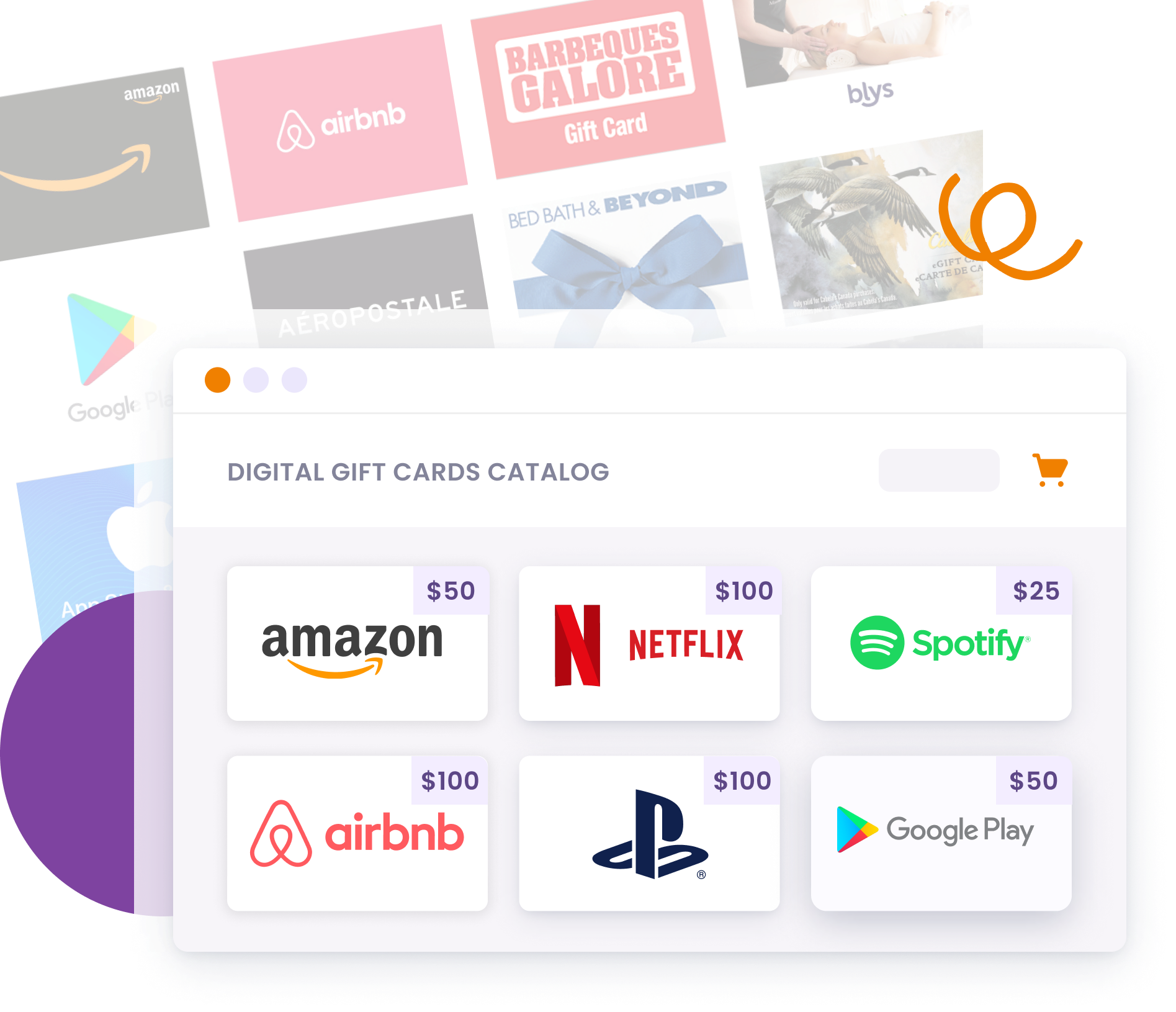 Digital gift card catalogue Incenti employee engagement, eGift Card B2B program Leading B2B distributor