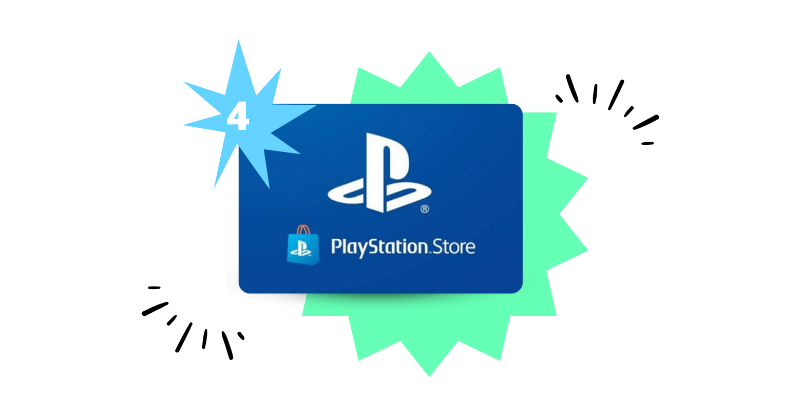 8 Popular eGift Cards - PlayStation Gift Card center of image