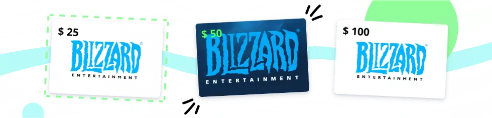 Blizzard gift Cards in bulk