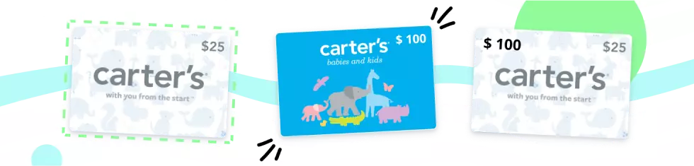 Share Carter's gift Cards