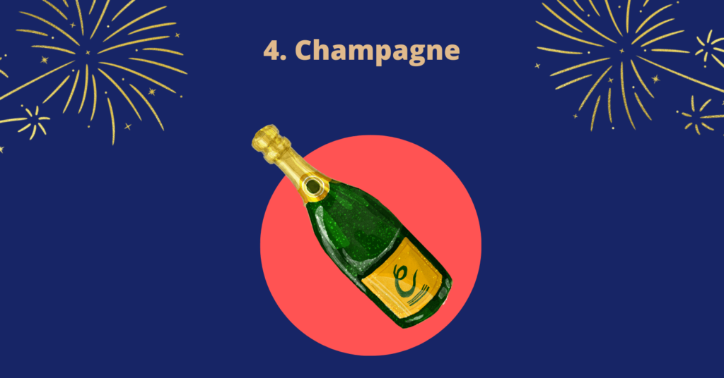 new year gifts for employees - Champagne bottle