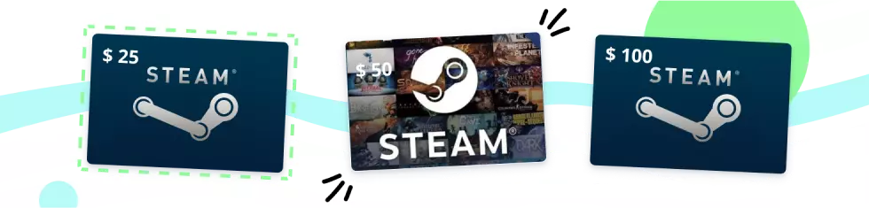 Share several Steam gift Card