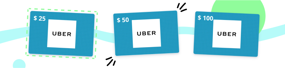 Share multiple Uber eGift Card