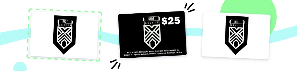 Riot Access Gift Cards' values in bulk